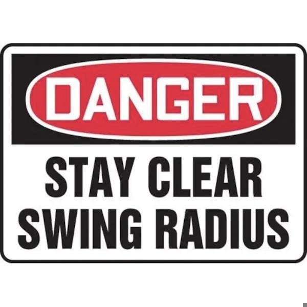 Accuform OSHA DANGER SAFETY SIGN STAY CLEAR MEQM026XL MEQM026XL - main